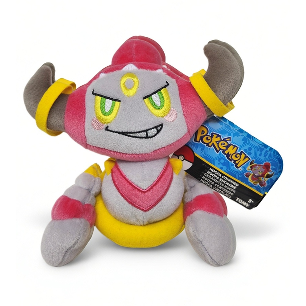 TOMY Pokemon Hoopa Confined Plush 8 Inch Mythical Toy Anime Ghost Psychic T19314